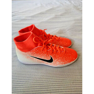 Nike Mercurial Superfly 6 Club IC Indoor Shoes AH7371-801 Orange White 8.5
